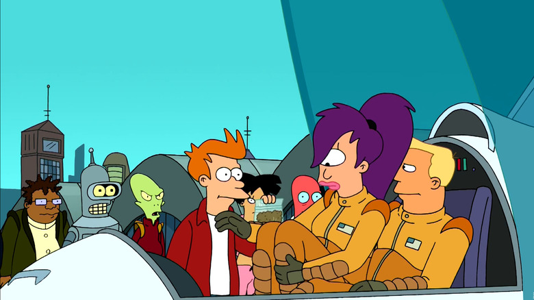 Futurama, Fry, Leela, Zapp