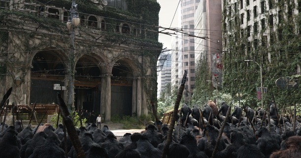 Dawn of the Planet of the Apes Set