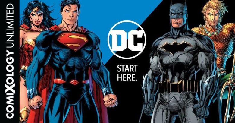 dc comics joins comixology unlimited