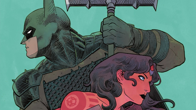 Absolute Wonder Woman #15 cover - Batman and Wonder Woman posed together