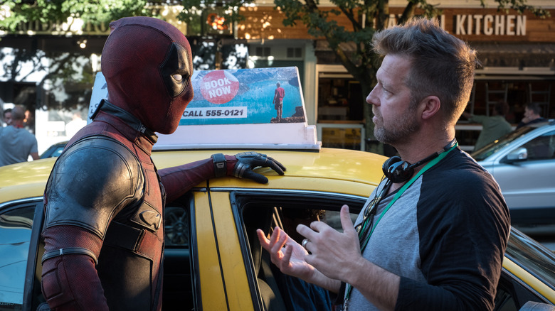 Director David Lech on a group with Ryan Reynolds in the Deadpool role in Deadpool 2