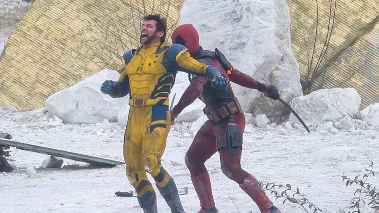 Deadpool 3 set photo Wolverine fight 