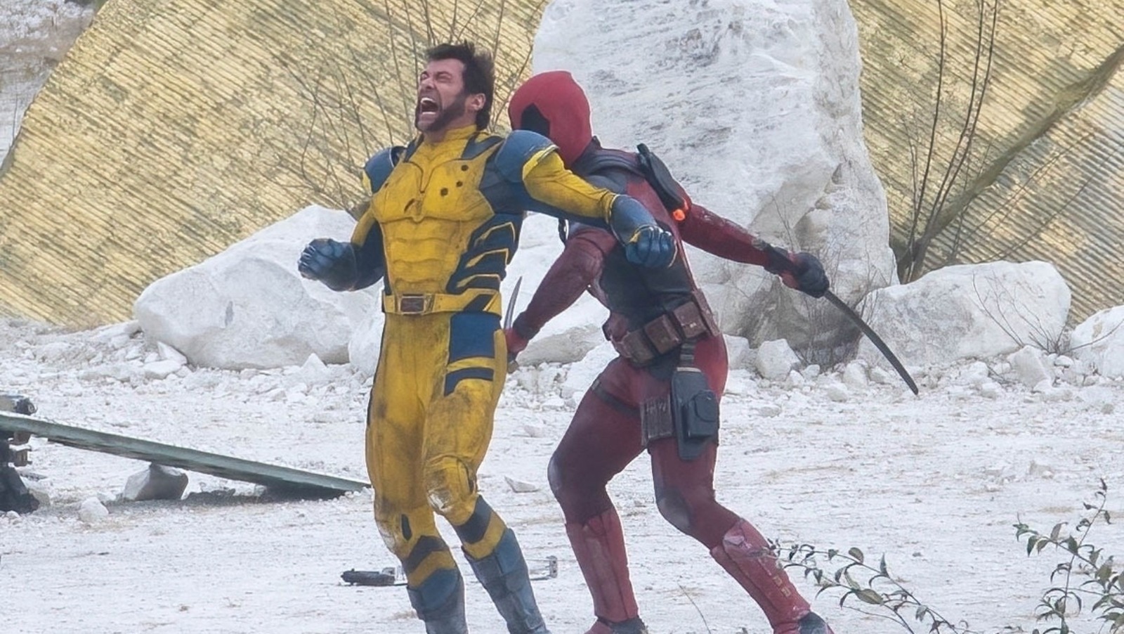 Deadpool 3 Set Images Reveal A Wolverine Versus Wade Brawl And A