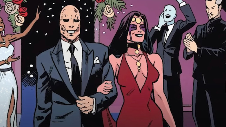 Deadpool with his bride Shiklah in Marvel Comics