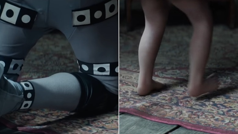 Wade Wilson walking on tiny legs