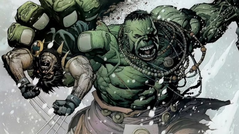 Ultimate Wolverine vs Hulk Hulk tears Wolverine in half Leinil Francis Yu art Marvel Comics