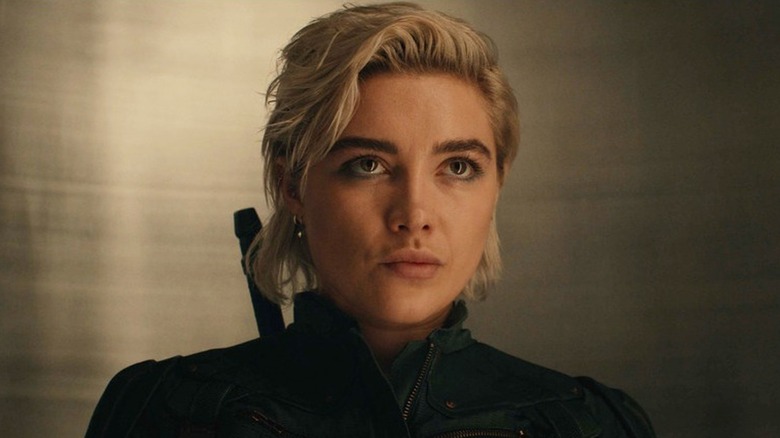 Florence Pugh is all pouty business as Yelena Belova in Thunderbolts*