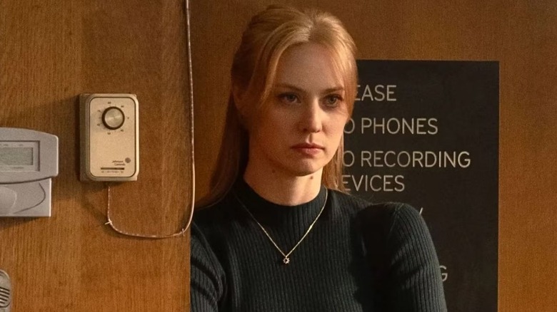 Karen Page in a courtroom in Daredevil: Born Again