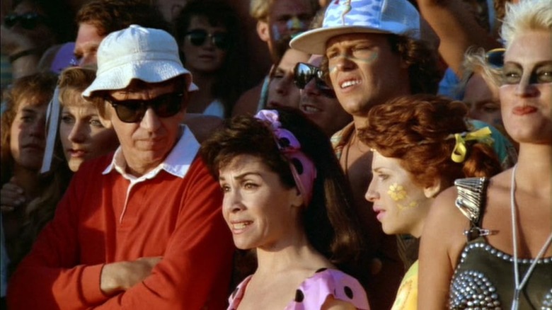 Annette being eyeballed by Gilligan in shades in Back to the Beach