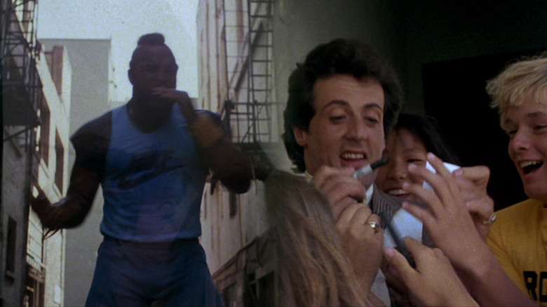 Mr. T and Sylvester Stallone in Rocky III