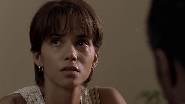 Leticia Musgrove looking up with concern in Monster's Ball