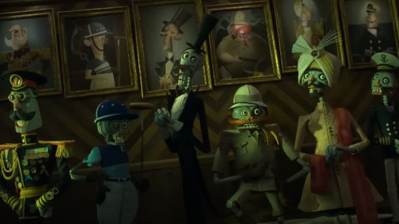 Wendell & Wild's undead council members staring