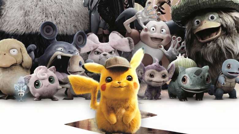 Detective Pikachu Pokemon Group Poster