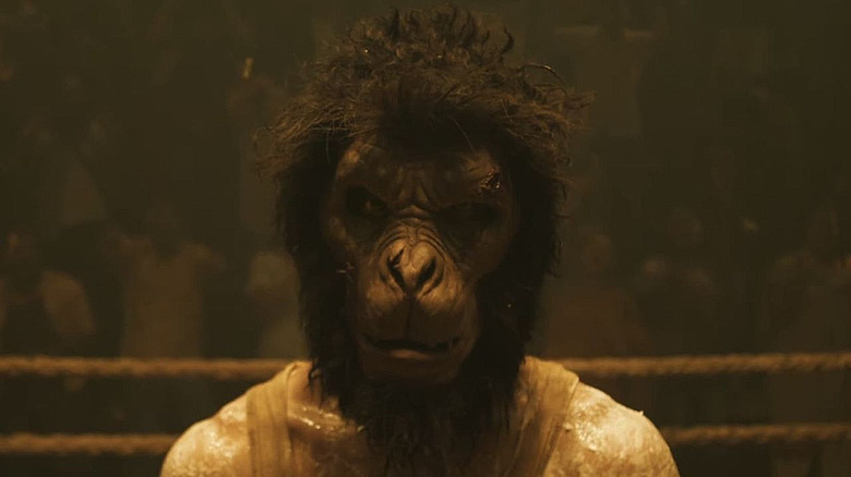 Monkey Man movie monkey mask 