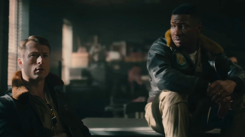 Glen Powell and Jonathan Majors in Devotion