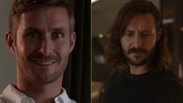 Side-by-side images of Darri Ingólfsson as Oliver Saxon in Dexter and Dario in National Treasure: Edge of History.