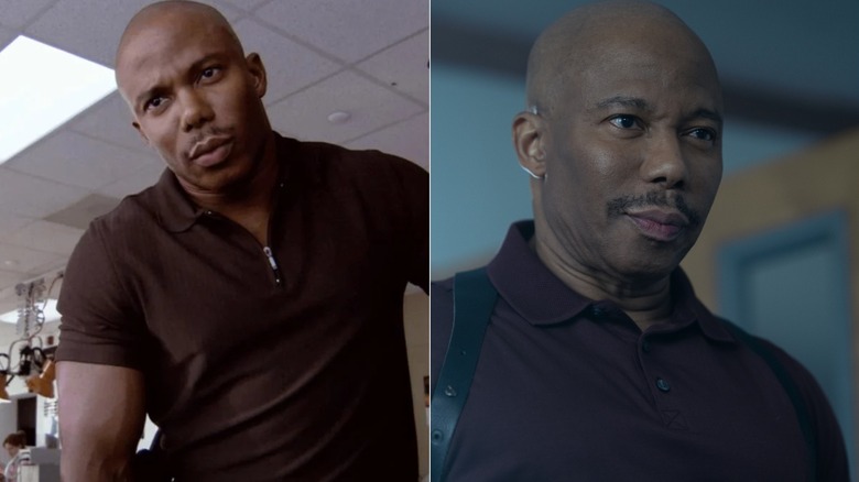 Side-by-side images of Erik King as James Doakes in Dexter and Dexter: Resurrection.