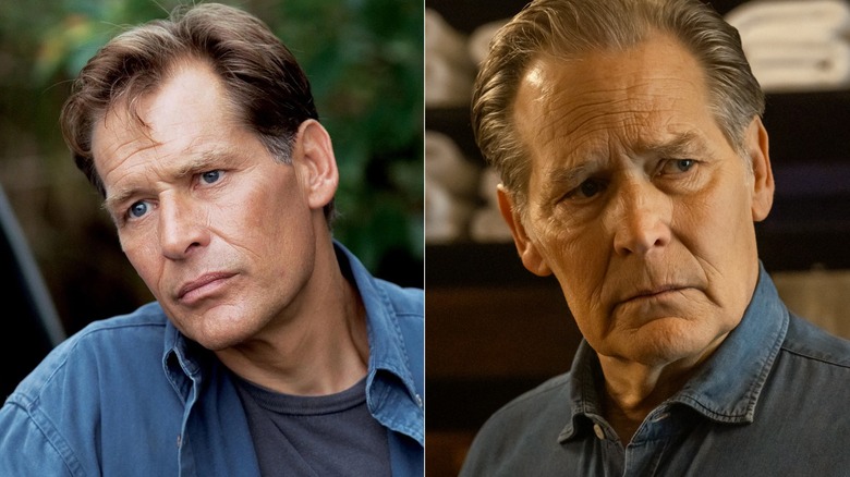 Side-by-side images of James Remar as Harry Morgan in Dexter and Dexter: Resurrection.