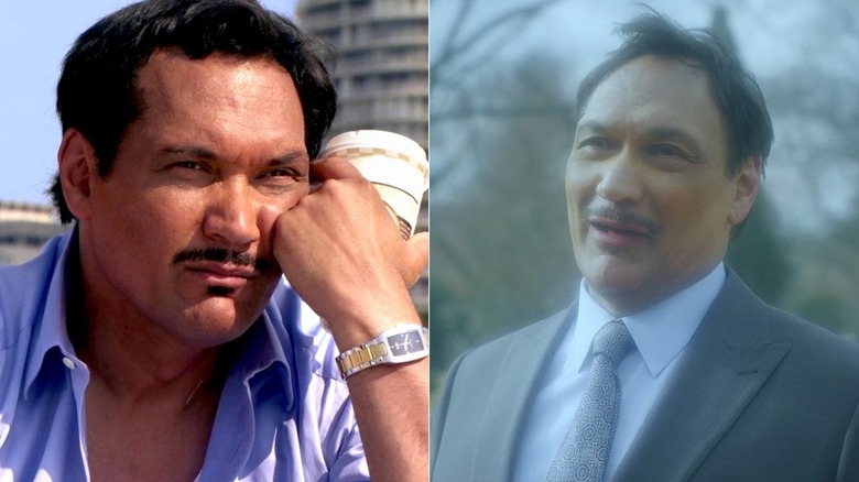 Side-by-side images of Jimmy Smits as Miguel Prado in Dexter and Dexter: Resurrection.