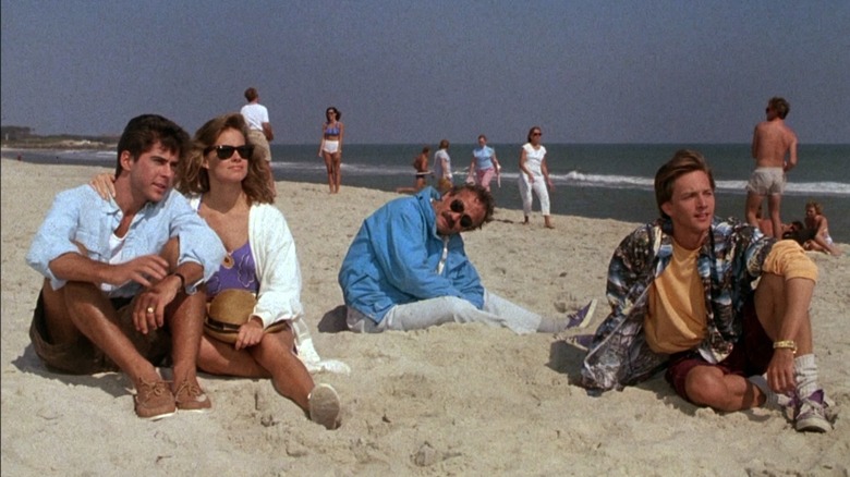 Weekend at Bernie's beach scene