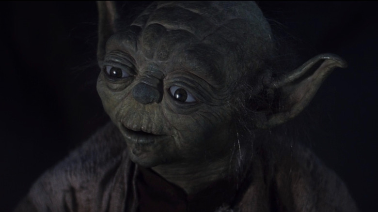 Yoda looking at Luke flying away in Star Wars: Episode V - The Empire Strikes Back 