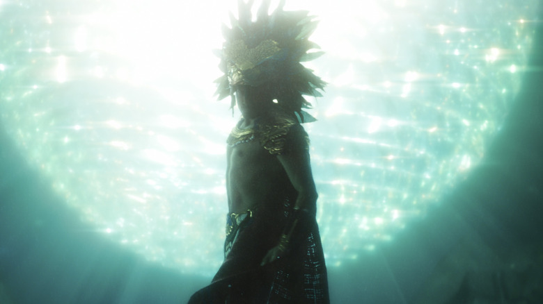 Namor floating in Black Panther: Wakanda Forever