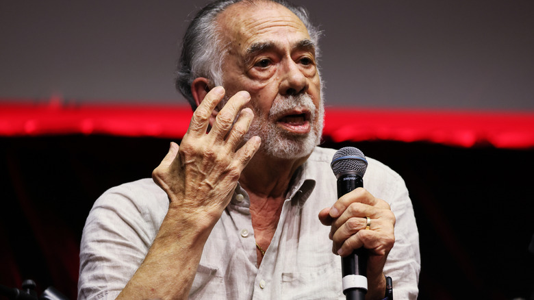 Francis Ford Coppola speaking at an event