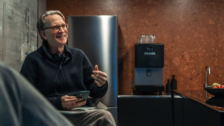 David Koepp on the set of Disclosure Day