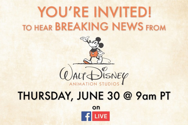 Disney Animation's big announcement