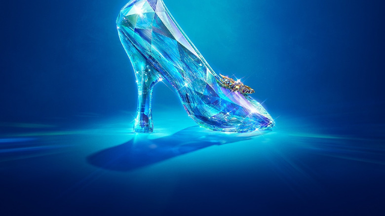 The glass slipper on the teaser poster for Disney's Cinderella (2015)