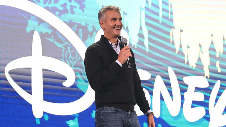 Josh D'Amaro on stage during day 2 of the D23 Brazil for Disney in 2024