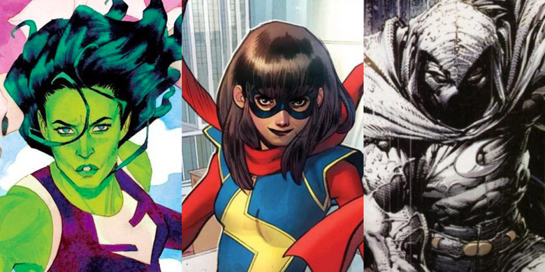 Confirmado: Ms. Marvel, She-Hulk e Moon Knight também estarão em filmes da MARVEL