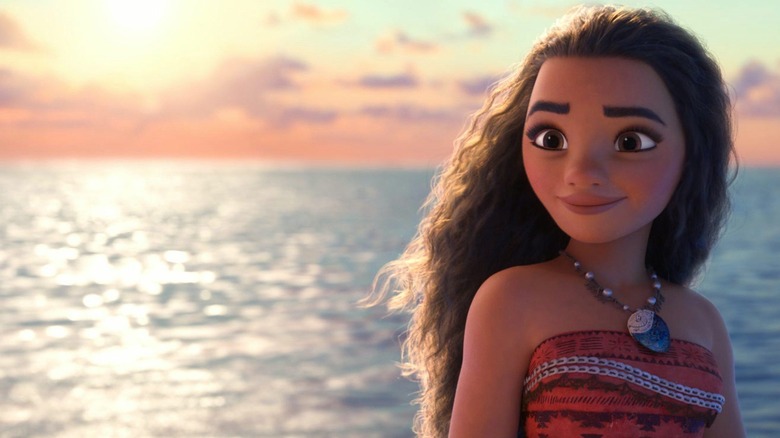 Moana, at the edge of the water