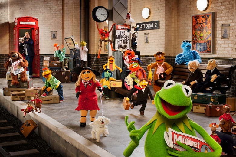 The Muppets Again - train station with James Bobin