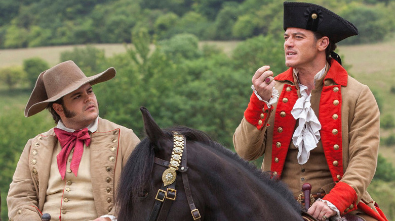 Josh Gad and Luke Evans in Beauty and the Beast