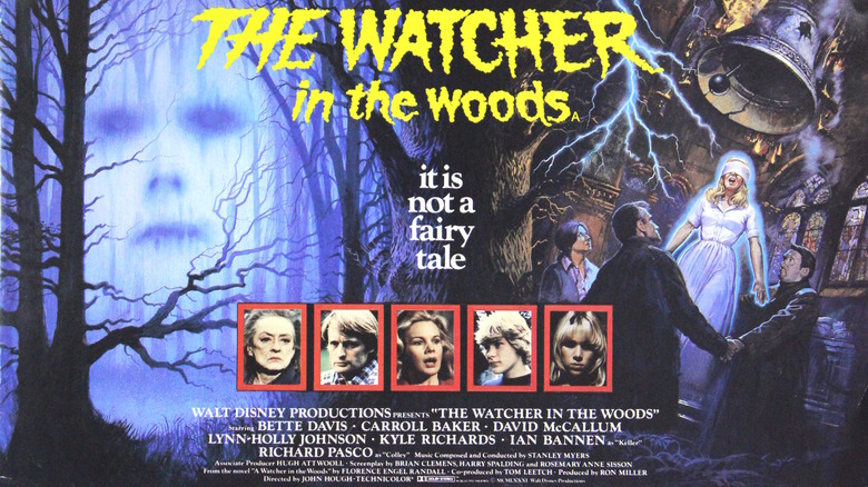 A promotional ad for The Watcher in the Woods
