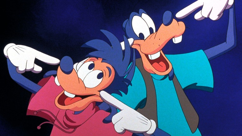 Max and Goofy singing I 2 I from A Goofy Movie