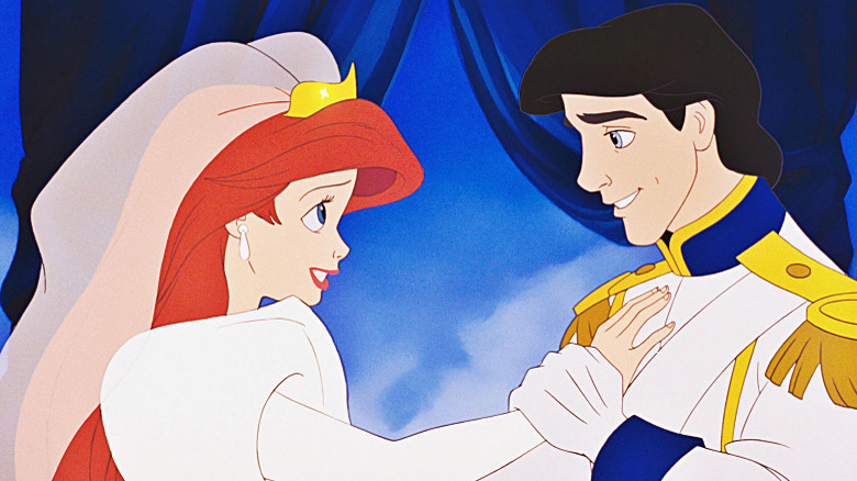 Ariel and Eric in The Little Mermaid