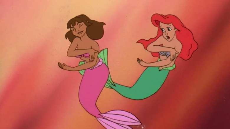 Gabriella and Ariel using ASL in The Little Mermaid animated series