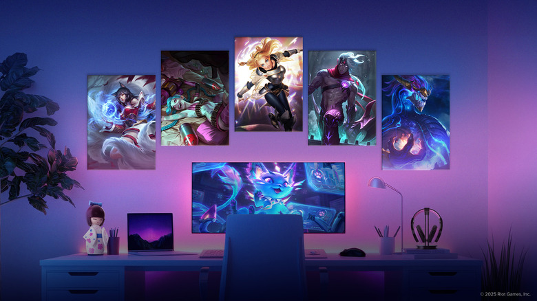 LEAGUE OF LEGENDS-Thematic Metal poster on the wall