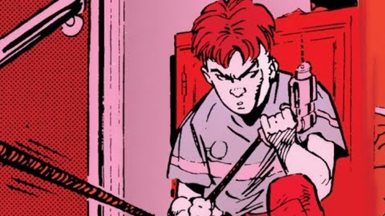 Cletus with a drill