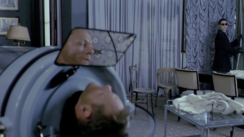 Gunter Meisner as Klaus, watching helplessly in In a Glass Cage