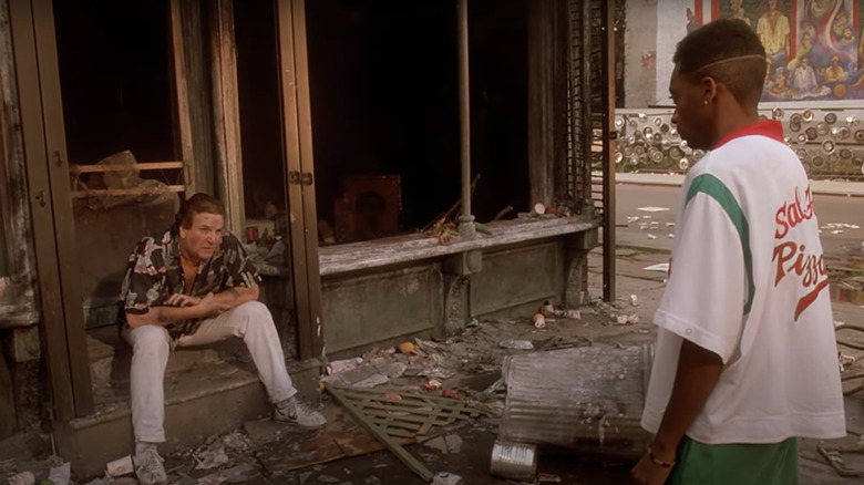 Mookie and Sal in Do the Right Thing