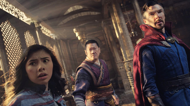 America Chavez, Wong, and Doctor Strange in Multiverse of Madness