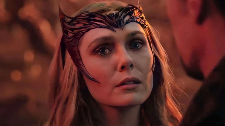 Elizabeth Olsen as the Scarlet Witch in Doctor Strange and the Multiverse of Madness