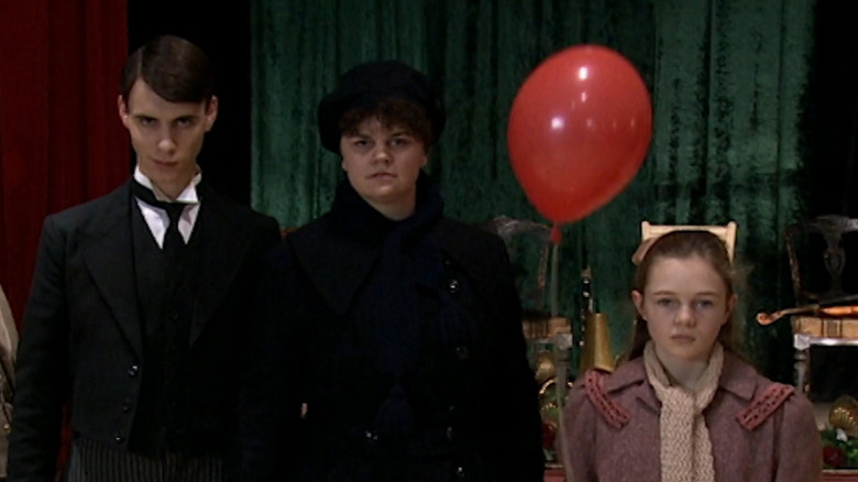 The Family of Blood look ominous in the Doctor Who episode The Family of Blood