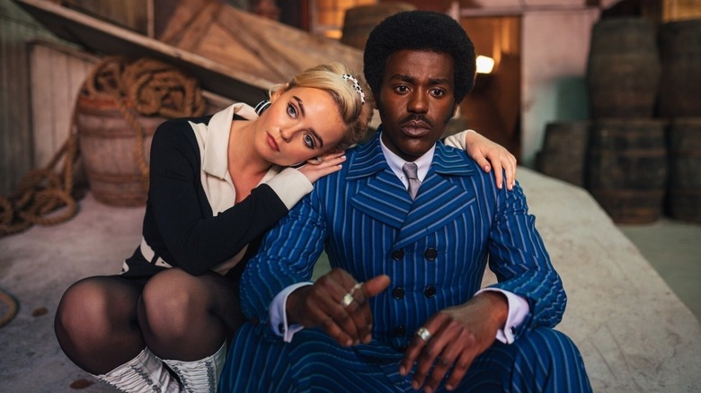 Millie Gibson's Ruby Sunday and Ncuti Gatwa's Doctor looking sad on Doctor Who