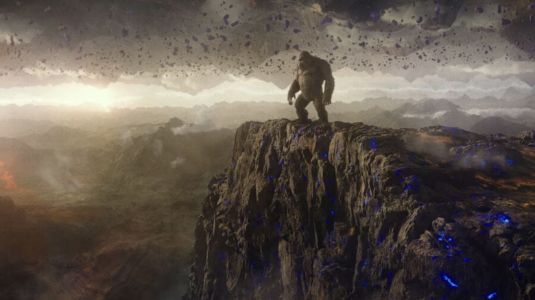 Godzilla vs Kong cliff hollow earth