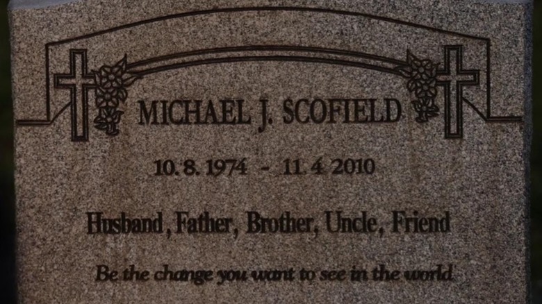 The tomb of Michael Scoved at the prison break