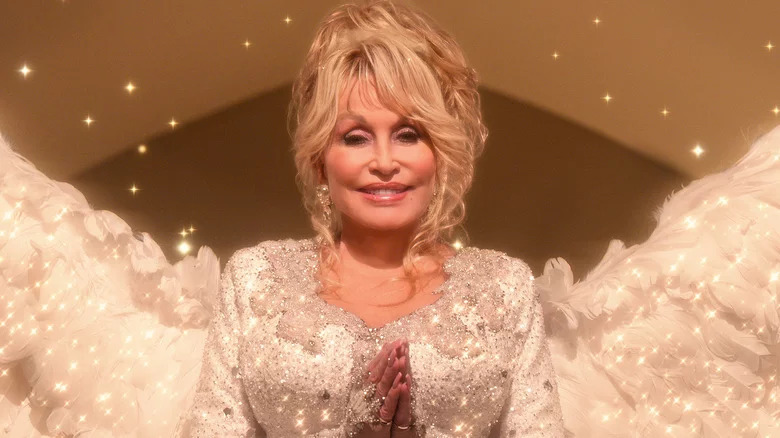 Dolly Parton as an angel in Dolly Parton's Heartstrings